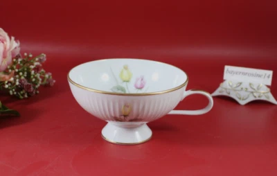 Thomas Gloriana - Teetasse 0,20 L. (Ohne Untertasse) Rosen, Rillen, Goldrand - Bild 1 von 4