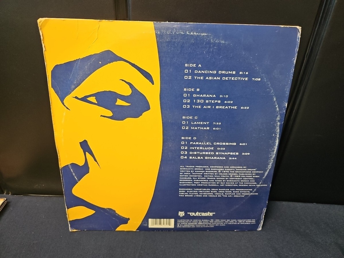 BADMARSH + SHRI - DANCING DRUMS - 2 LP VINYL RECORD 1999