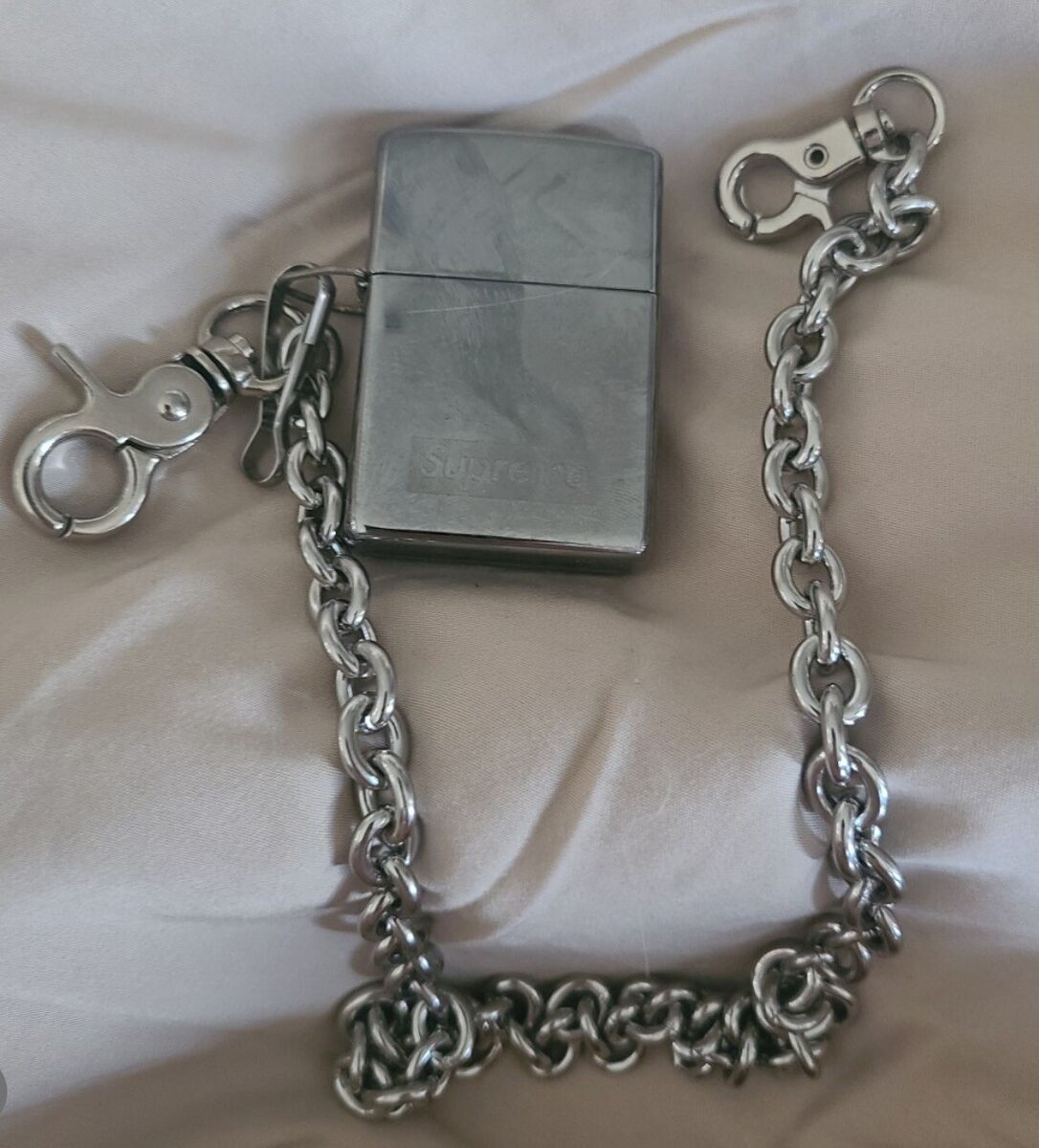 Supreme Zippo With Chain Lighter (SILVER) | eBay Supreme Zippo With Chain Lighter (SILVER) | eBay