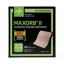 Maxorb II 4" x 4" Wound Dressing-  Box of 10 - MSC7344EP