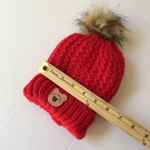 Set Of 3 Toddler Beanie Hat , Scarf , Gloves , Red E2-165 - Picture 9 of 12