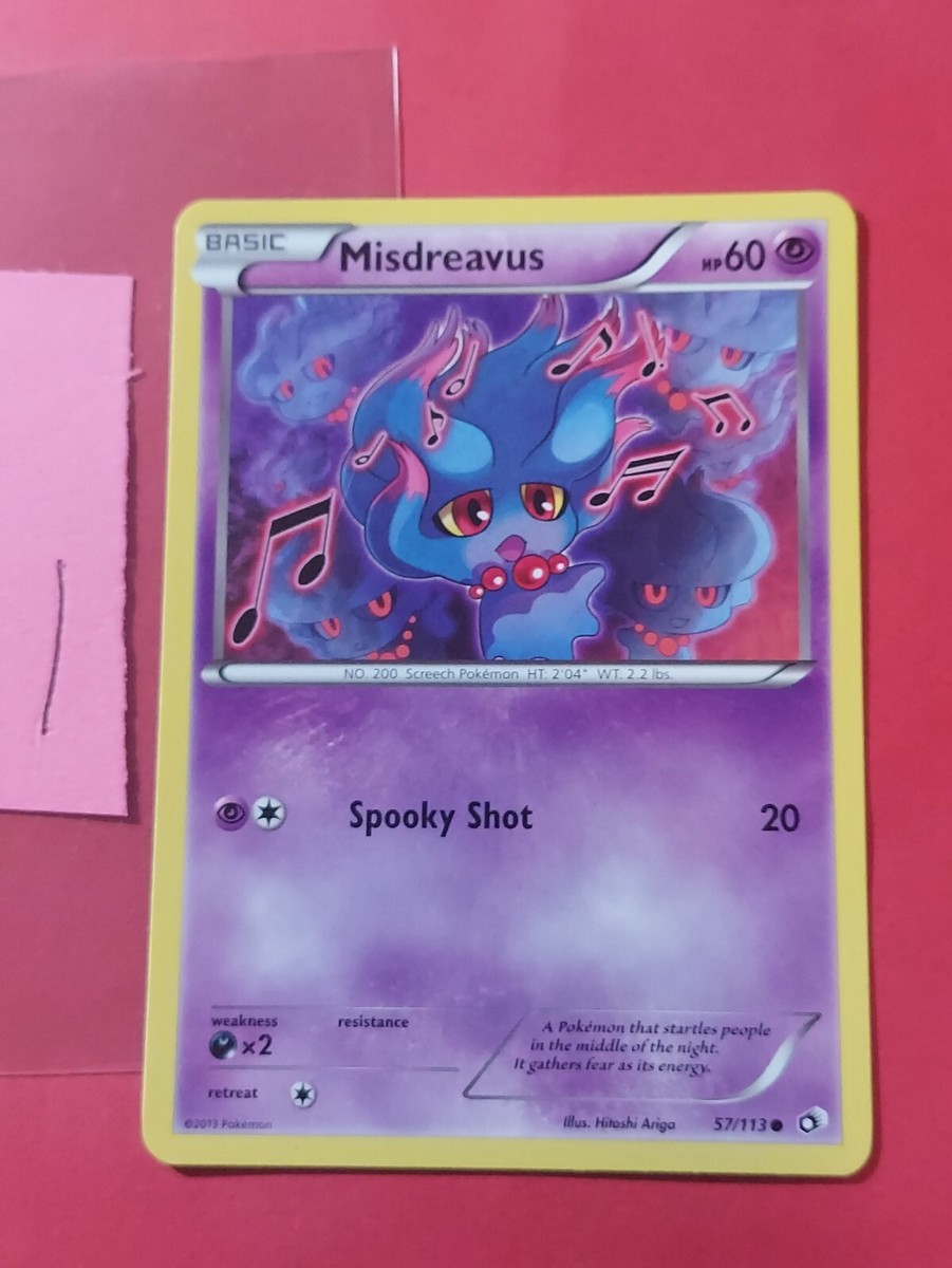 2013 Pokemon Black and White Legendary Treasures #57 Misdreavus, C