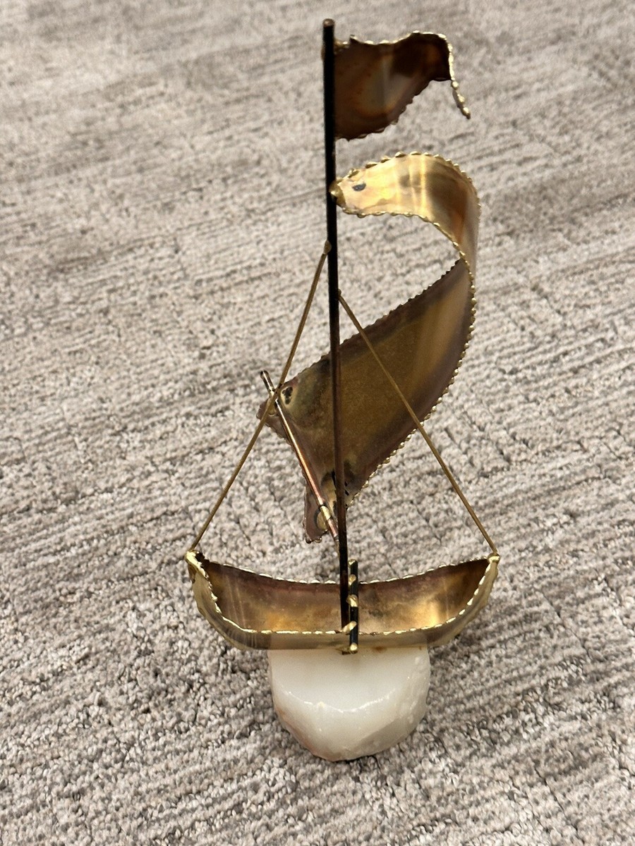 アンティーク雑貨 US VINTAGE C.Jere YACHT Brass Sculpture US VINTAGE C.Jere YACHT Brass Sculpture