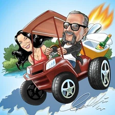 Portrait / Caricature by Disney Warner Bros Studio Artist! 