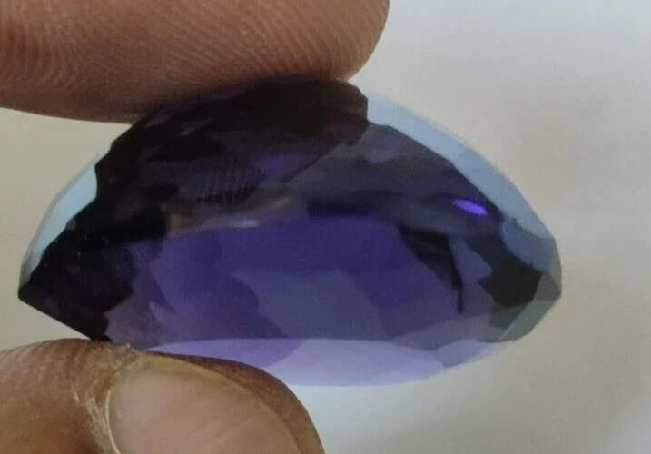 Large Violet Amethyst 77.85 Ct. Pear Cut Faceted Loose Gemstone Gift for Women - Image 3 of 4