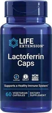 Life Extension Lactoferrin 300mg - 60 Capsules - (from bovine whey) - Newest Exp