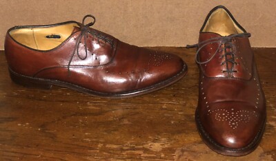 Allen Edmonds Weybridge Brown Leather Wingtip Oxford Dress Shoes Mens Size 9.5 E Allen Edmonds Weybridge Chestnut Brown Leather Oxford Men main image 3