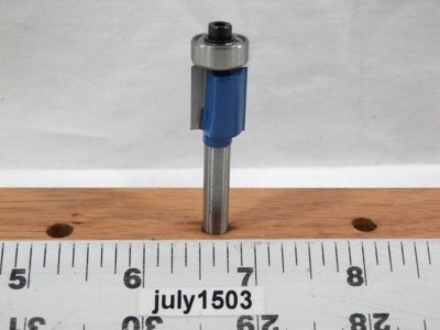 1/2'' Diameter D Short Straight Flush Trim Carbide Tip Router Bit 1/4 Radius k2