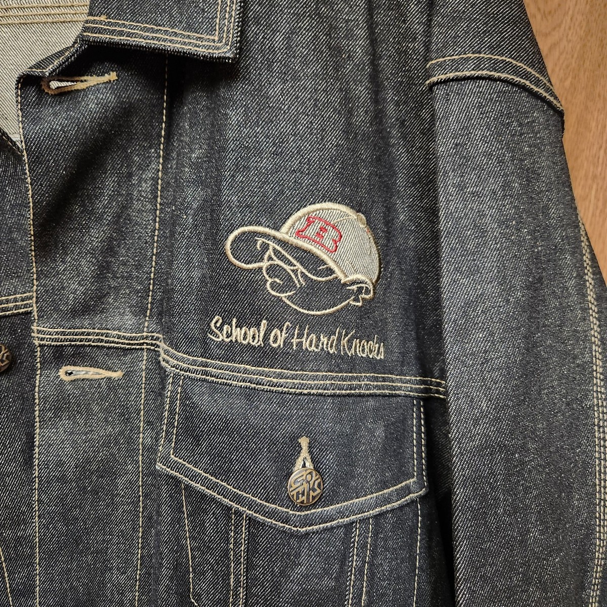 School Of Hard Knocks SOHK Denim Jean Jacket Mens 2XL School Of Hard Knocks SOHK Denim Jean Jacket Mens 2XL