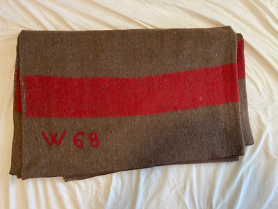GENUINE SWISS ARMY VINTAGE 100% PURE WOOL BLANKET