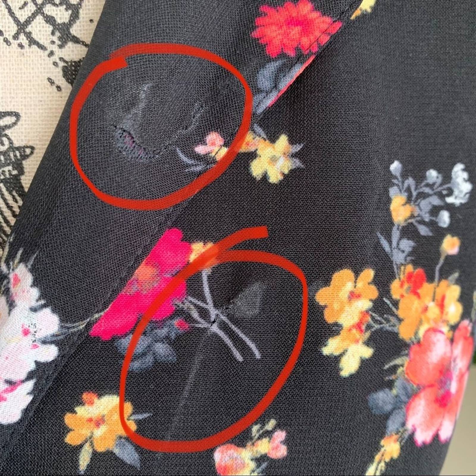 Max Studio Sleeveless Button Down Collared Floral… - image 3