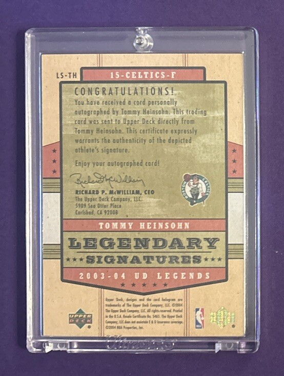 2003 UD AUTHENTICS T of T  TT―HW 2003-04 Upper Deck UD Legends - Legendary Signatures #LS-TH