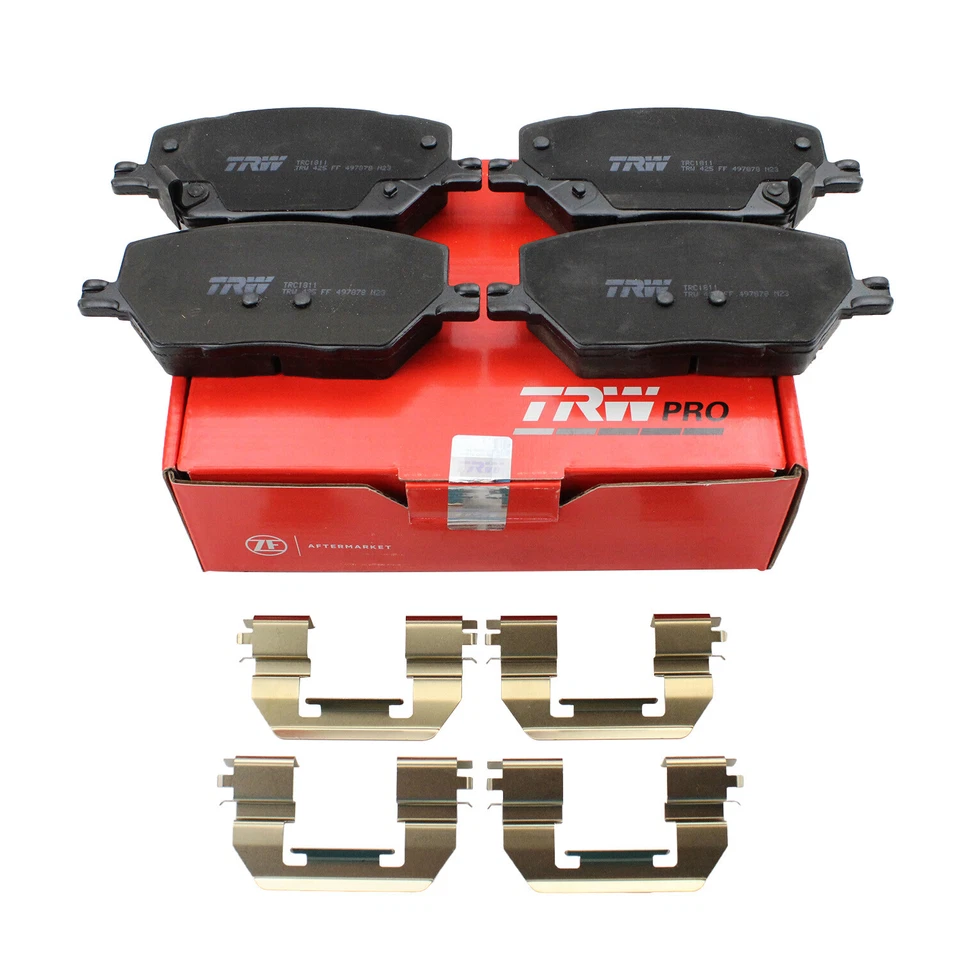 Juego de pastillas de freno delanteras ranuradas de cerámica TRW Pro para Fiat 500X Jeep Compass Renegade Foto 3 de 4