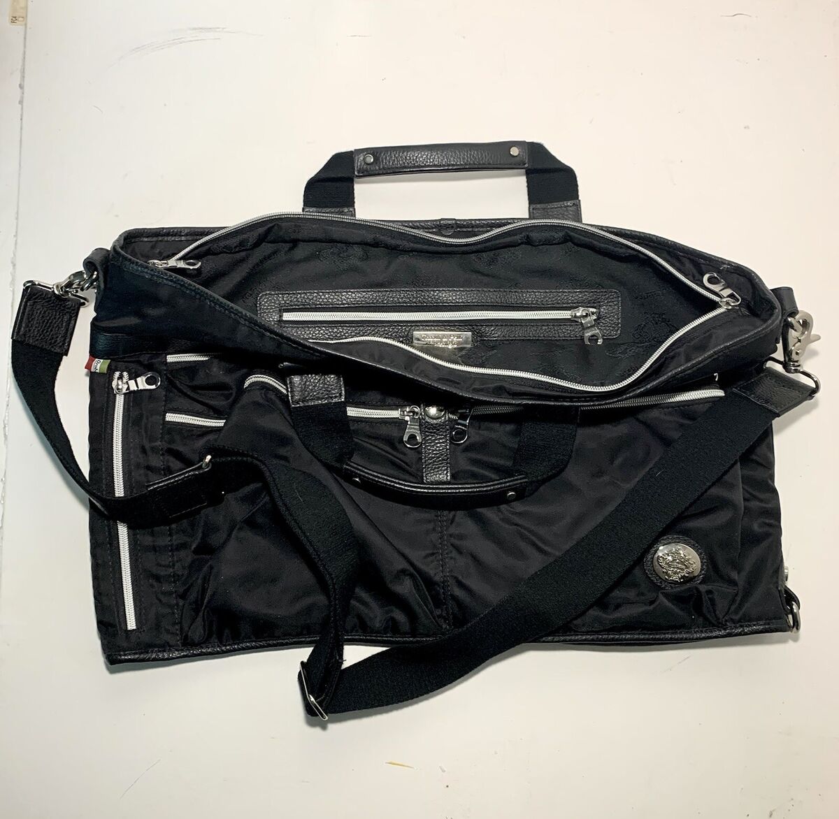 Orobianco Large Nylon Bag Tessuti & Pelli De Prestigio Made Orobianco Large Nylon Bag Tessuti & Pelli De Prestigio Made