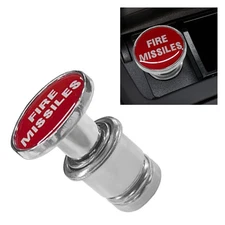 Button Car Cigarette Lighter Plug, Aluminum Auto Cigarette Lighter Plug Replacem