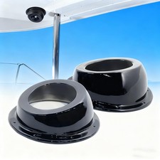 6.5" Angled Speaker Pods, Surface Mount Speaker Enclosures Boxes Painted Black