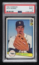 1982 Donruss Jack Morris #107 PSA 9 MINT HOF un2