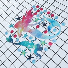  Wall Decals for Girls Bedroom Stars Mirror Stickers Wallpaper Mermaid