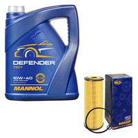 SCT Inspektionspaket 5L Mannol 10W-40 FüR VW Golf IV 1.9 TDI Caddy II Kasten
