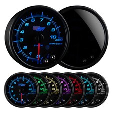 95mm Glowshift Tinted 7 Color In Dash Tachometer Gauge W Shift Light