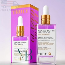 Truly Glazed Donut After Shave Oil, Hydrating, Non-Greasy, 3.1oz/90ml NEW in Box