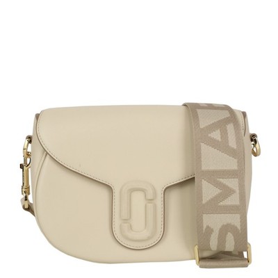 Marc Jacobs Damen Tasche Umhängetasche Beige Leder Ledertasche Crossbody Bag