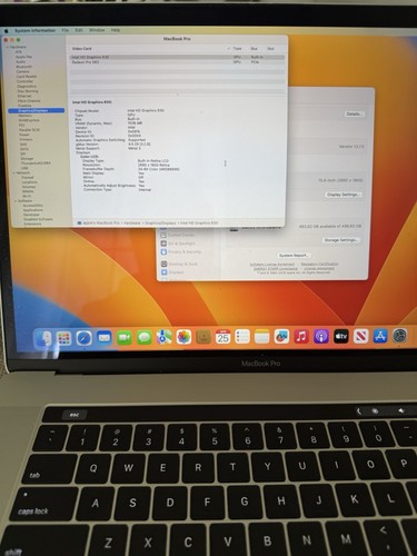 Apple A1707 MacBook Pro 15" 2017 Intel i7-7820HQ 500GB Good - Bild 10 von 15