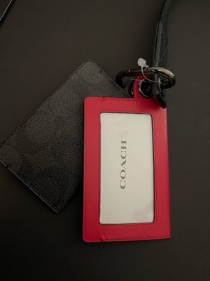 COACH Naruto Michael B Jordan Lanyard ID & Card Holder NWT! RARE