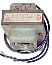 BASLER BE9017ICE86 Transformer 240V, 50/60Hz Leads Sec, 24V, 40VA, Class 2