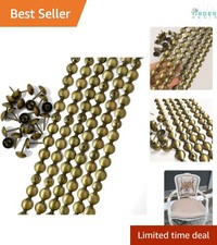 10 Meters Brass Upholstery Tacks Strips Nailhead Trim for Furniture Decor