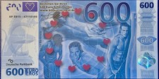 600 EURO FANTASY BANKNOTE / Deutsche Parkbank Paper Format