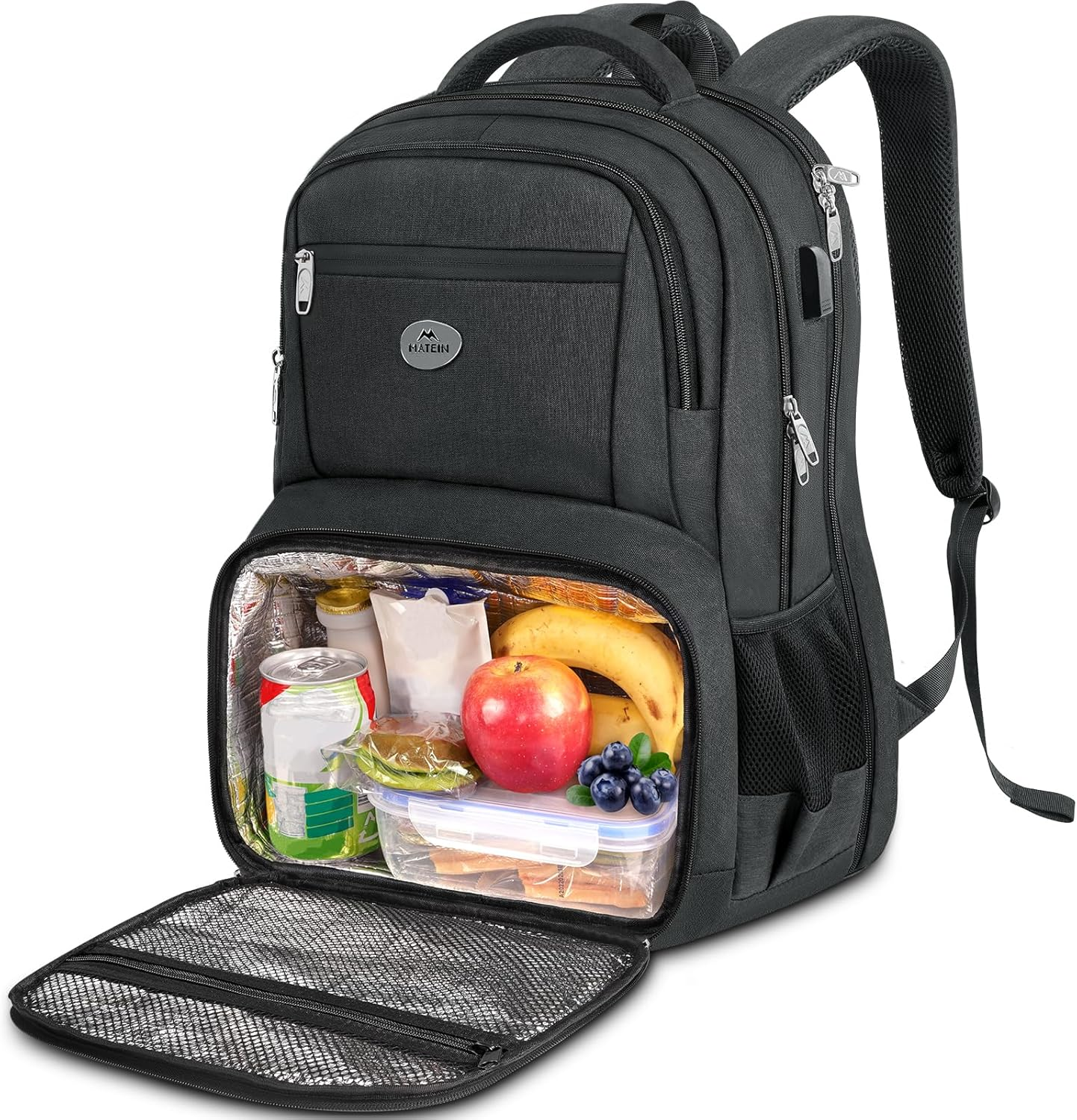 17 Inch TSA-Approved Laptop Backpack with Lunch Box and Anti-Theft Features for Travel and Work