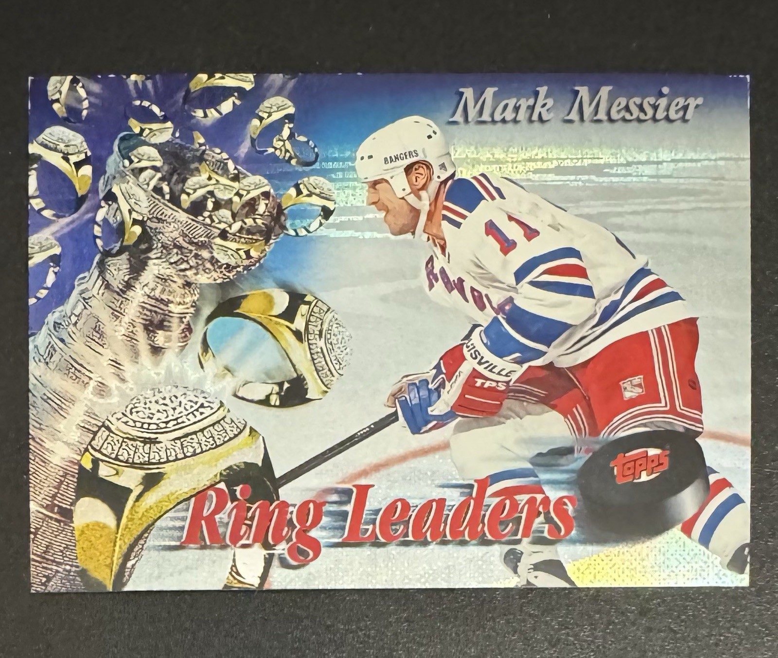 Mark Messier 1994-95 Topps Stadium Club Ring Leaders #1 - New York Giants