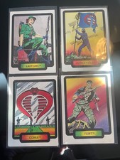 G.I. Joe - 1987 Trading Cards Lot of 4 Vintage Hasbro By Comic Images - Good