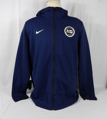 2018-19 Detroit Pistons Game Issued Navy Warm Up Jacket 932936-419 XXLT 697S