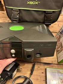 VTG Orig XBOX Console Video Game 2 Controllers Accessory Lot Halo ALL TESTED