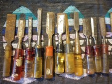 Vintage Chisel Lot 17 PCs Various Brands.