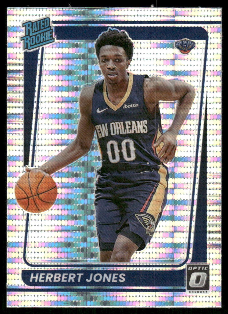 2021-22 Donruss Optic #157 Herbert Jones Target Purple Pulsar