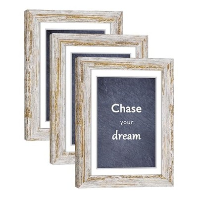 Rustic Distressed Retro Style Photo Frame 5x7 Picture Frame 5x7(set of 3) White
