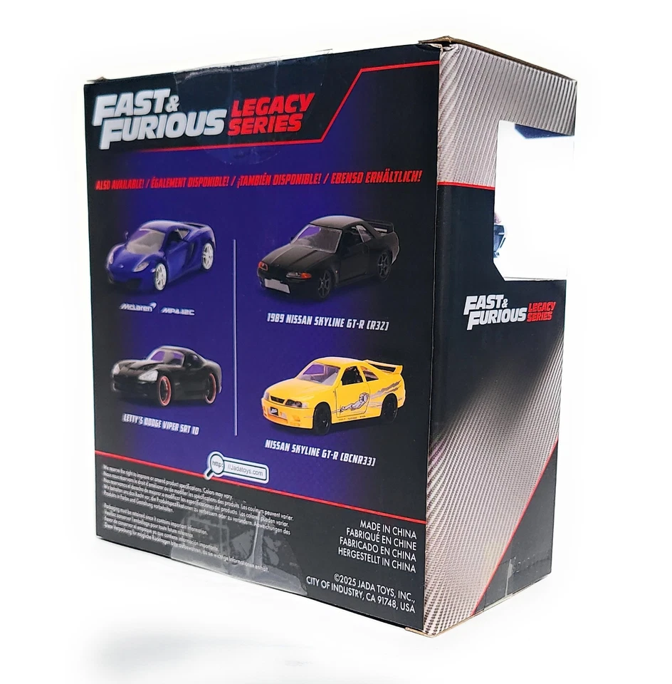 Jada Toys 1/32 Fast & Furious Legacy Nissan Skyline GTR R32 & R33 Twin Pack New - Image 3 of 4