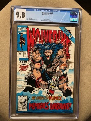     WOLVERINE 48 CGC 9.8 (Marvel 1991)  White pages! Silvestri       V