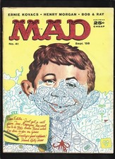 Mad Magazine 41 Vg 1958 Ec Mad Magazine 41 Vg 1958 Ec