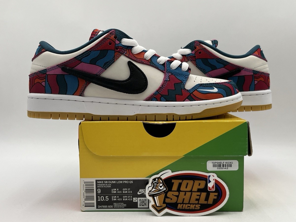 DS New Nike SB Dunk Low Parra Abstract Art 2021 Size 9 Authentic