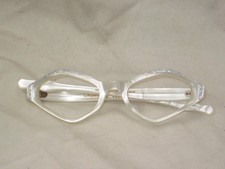 vintage LAURETTE 48X20 SWANK FRAME FRANCE eyeglasses glasses frames Rhinestone