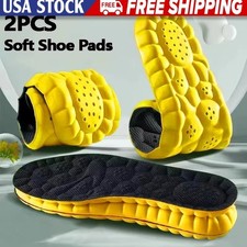 Insoles Orthopedic Super Soft 4D Sports Shoe Inserts Shock Absorption 