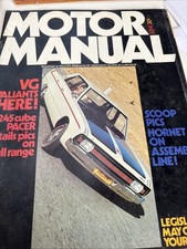 Motor Manual Magazine 1970
