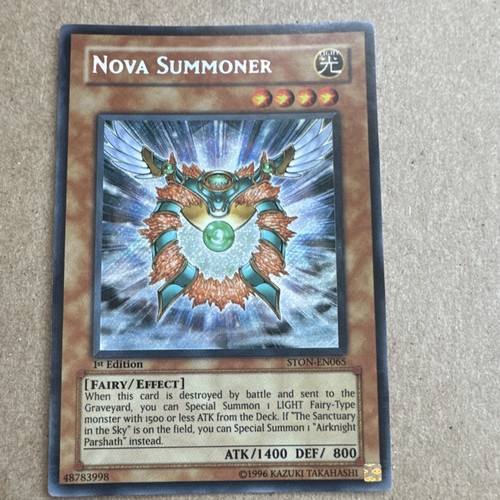 Nova Summoner STON-EN065 YuGiOh Strike of Neos card