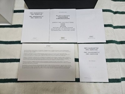 IWC Pilot Time Zoner Chronograph 3910 große Box mit Handbuch, Booklet und etc.
