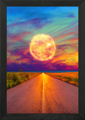 Hitzewelle gerahmtes Wandbild Poster Leinwanddruck Bild