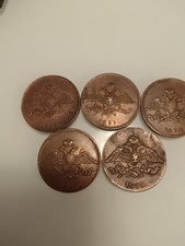 5 kopecks 1831, 1833, 1834, 1835, 1836.5 coins Russia Nicholas I